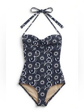 FAHERTY brand Eco Swim Kauai Halter One Piece Swimsuit XS Sustainable